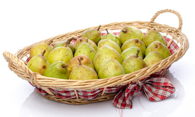 Pears in a basket
