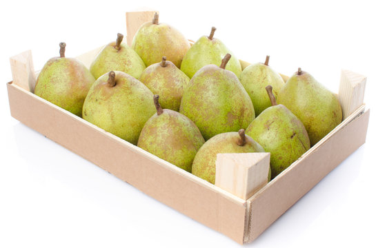 Pears In A Wooden Crate