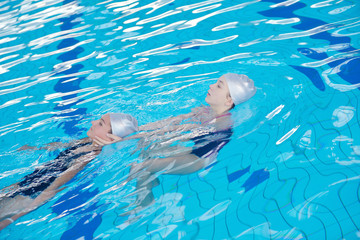 help and rescue on swimming pool