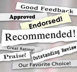 Recommended Approved Review Rating Torn Headlines Words