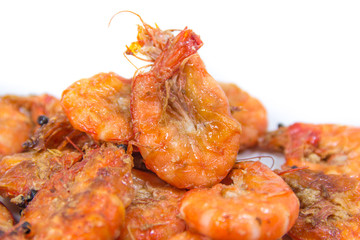 Fried suede shrimp with Sauces