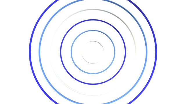 点滅しながら広がるリングのループCG