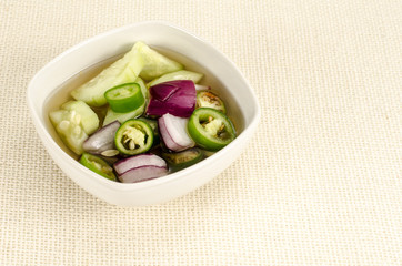 Vegetable with vinegar