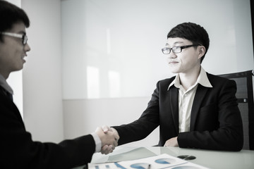 businessmen shaking hands