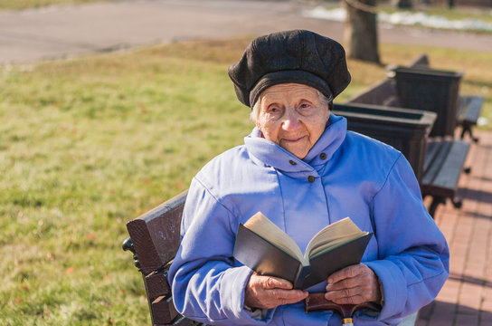 89 year old woman is reading