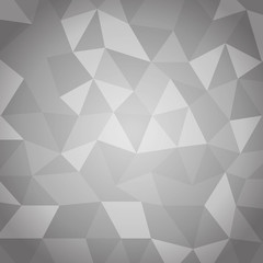 Abstract triangle with gray background