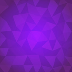 Abstract triangle with violet background