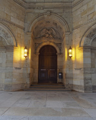 an entrance of Dresden Gemaeldegalerie Alte Meister, Germany