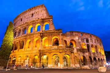 Foto auf Acrylglas Kolosseum Dämmerung, Rom, Italien © ecstk22