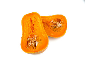 butternut squash isolated on white