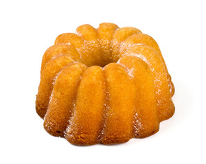 fresh cake isolated on white