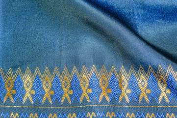 Asia silk fabric pattern background