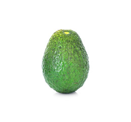 fresh avocado isolated on white background