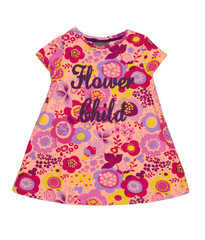 Baby dress with floral pattern