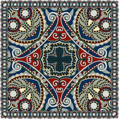 Traditional ornamental floral paisley bandanna