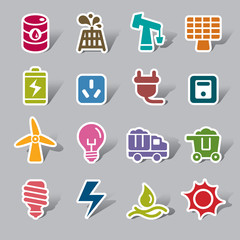 Energy Color Icon Label