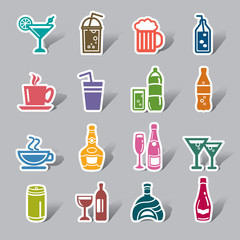 Drinks Color Icon Label