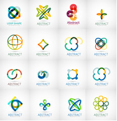 Abstract company logo vector collection