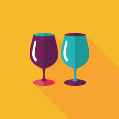 kitchenware rag flat icon with long shadow,eps10