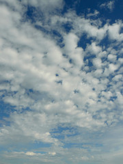 blue sky with beautiful clouds