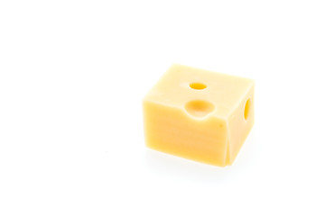 Cheese isolated on white