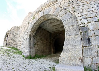 Fototapeta na wymiar ancient Fort of Campo Molon near Vicenza city used by the Italia
