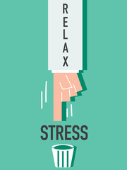 Word Relax VECTOR ILLUSTRATION
