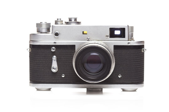 Old, vintage analog photo camera