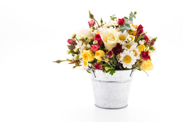 Flower bouquet isolated on white