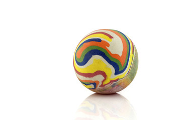 Colorful ball isolated on white background