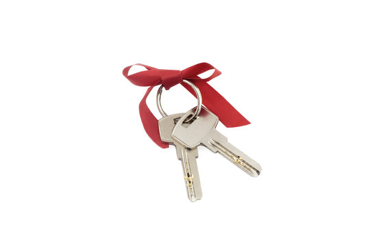 Keys isolated on white background