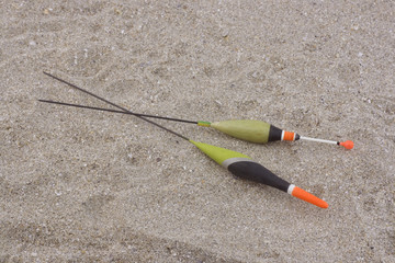 Fishing floats in the sand © Elena Milevska