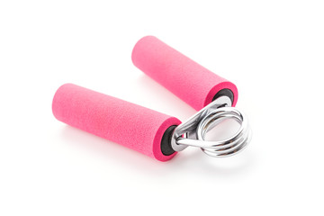 Sport hand grip equipment isolated on white