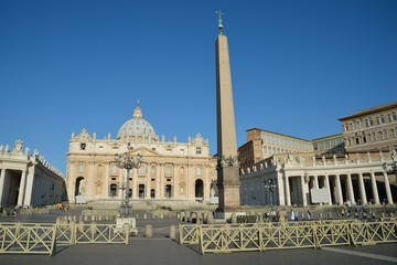 Fototapeta na wymiar Piazza San Pietro a Roma