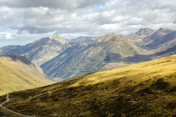 Green landscape at Vall d Incles in Andorra