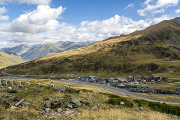 Green landscape at Vall d Incles in Andorra