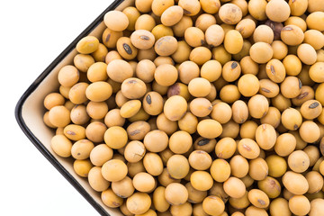 Soybean isolated on white background