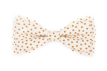 bow tie and white with brown flowers