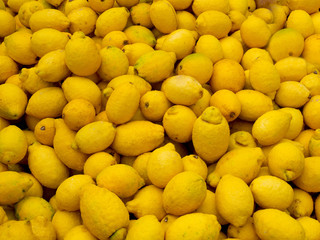 Organic lemons with natural flaws