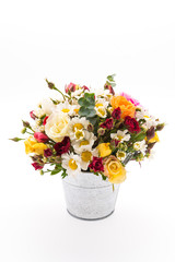 Flower bouquet isolated on white