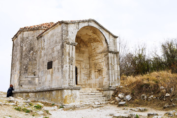 Fototapeta na wymiar Mausoleum Dzhanike-Khanym in chuft-kale town