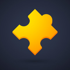 Obraz premium Puzzle piece icon