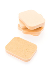 Face sponge powder isolated on white