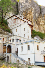 Fototapeta na wymiar buildings of Saint Uspensky Cave Monastery, Crimea