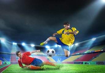 Fototapeta premium Football players