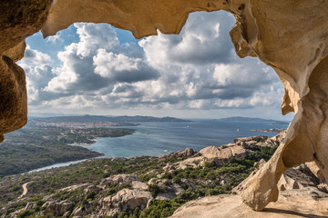 Naklejki  Sardynia, panorama Palau z Capo d& 39 Orso