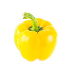 yellow sweet pepper isolated on white