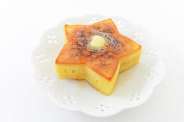 ハート型パンケーキ