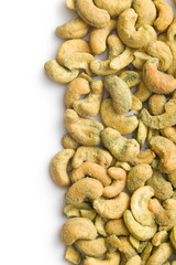 cashew nuts coated wasabi