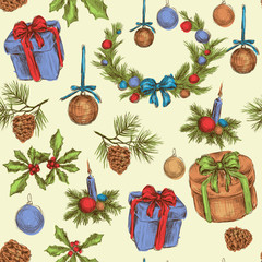 Christmas seamless pattern